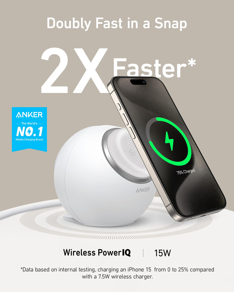 anker maggo magnetisk ladestation 8-i-1