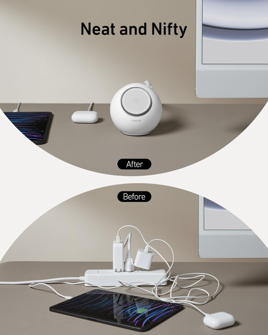 anker maggo magnetisk ladestation 8-i-1