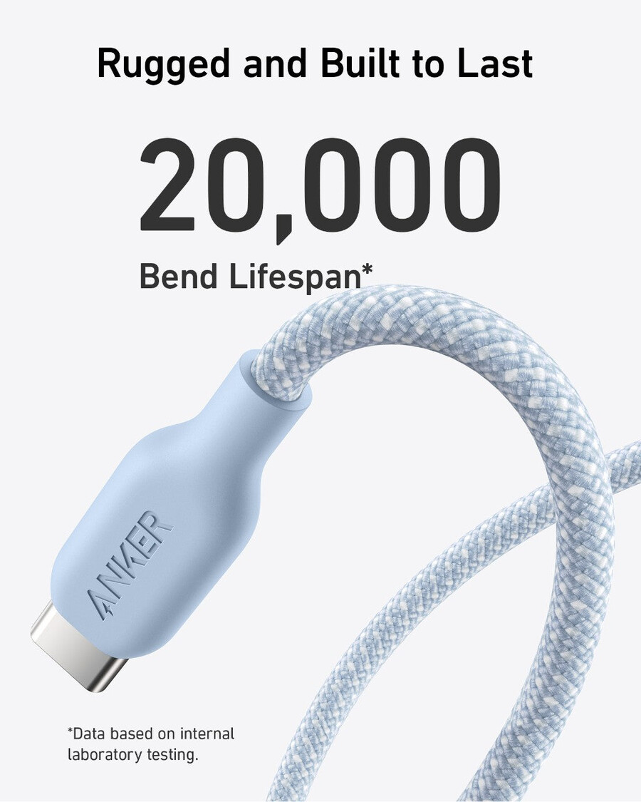 anker 543 usb-c til usb-c kabel bioflettet