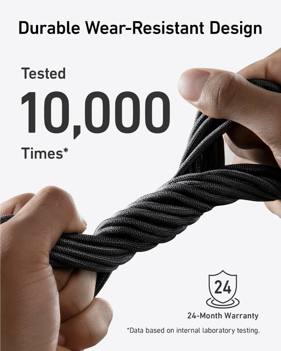 anker 543 usb-c til usb-c kabel bioflettet