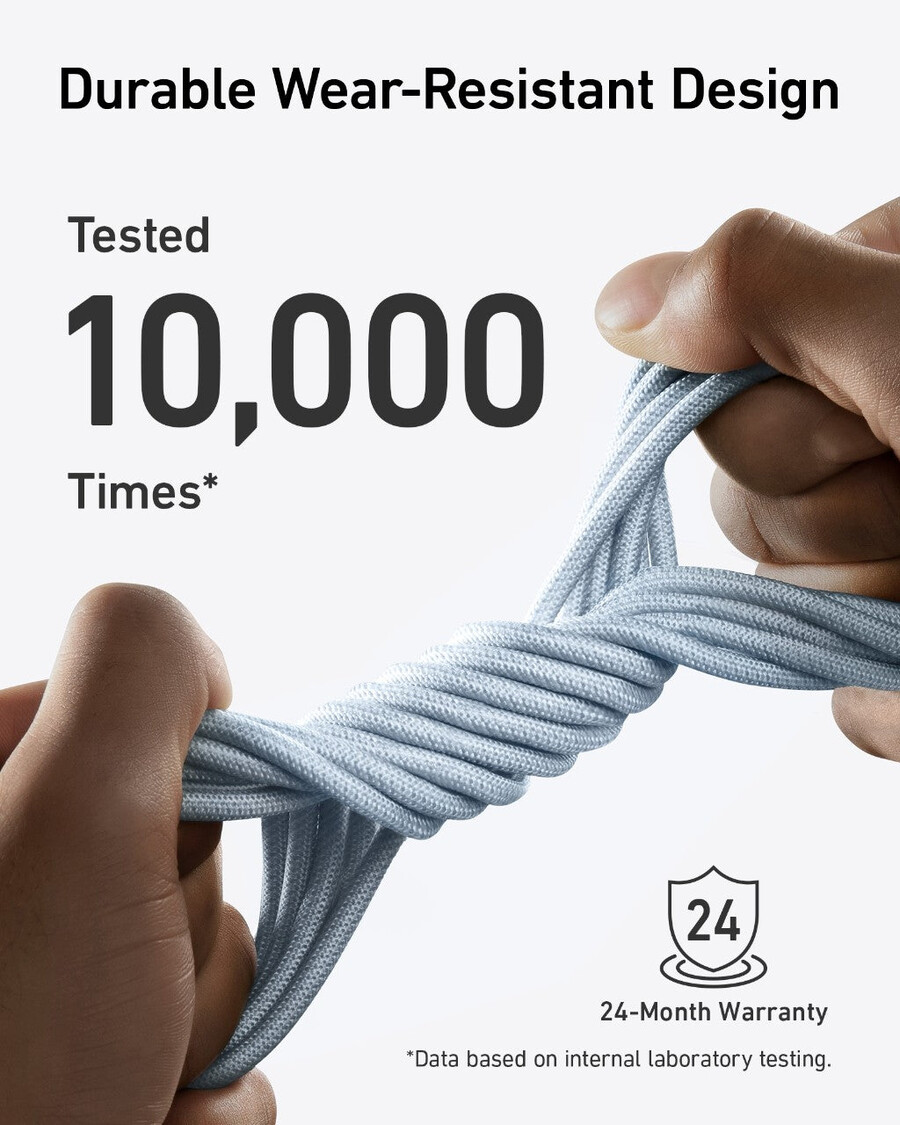 anker 543 usb-c til usb-c kabel bioflettet