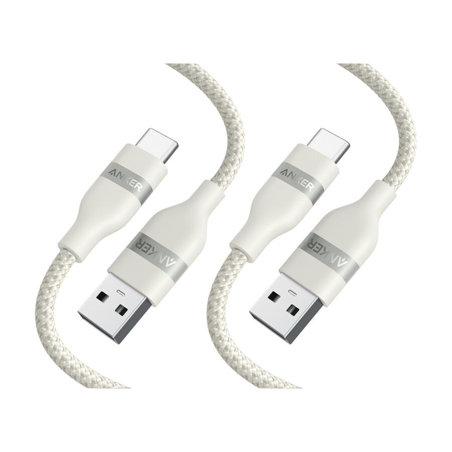 anker usb-a til usb-c-kabel 90 cm genbrugsflettet 2-pak