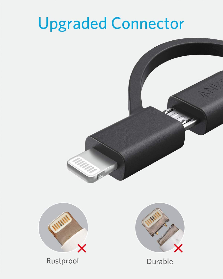 anker 321 usb-a til lightning-kabel 90 cm 3-i-1