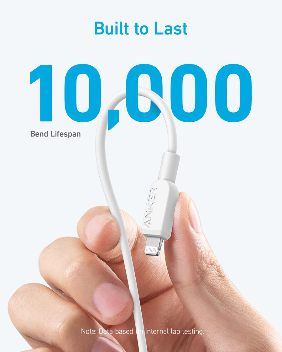 anker 310 usb c til lightning-kabel 18 m 2-pak