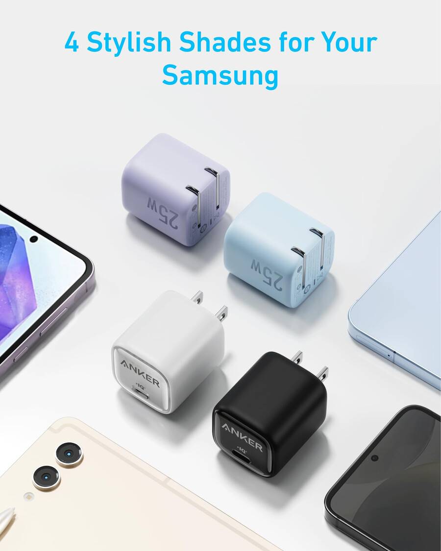 anker-oplader 25w kompakt